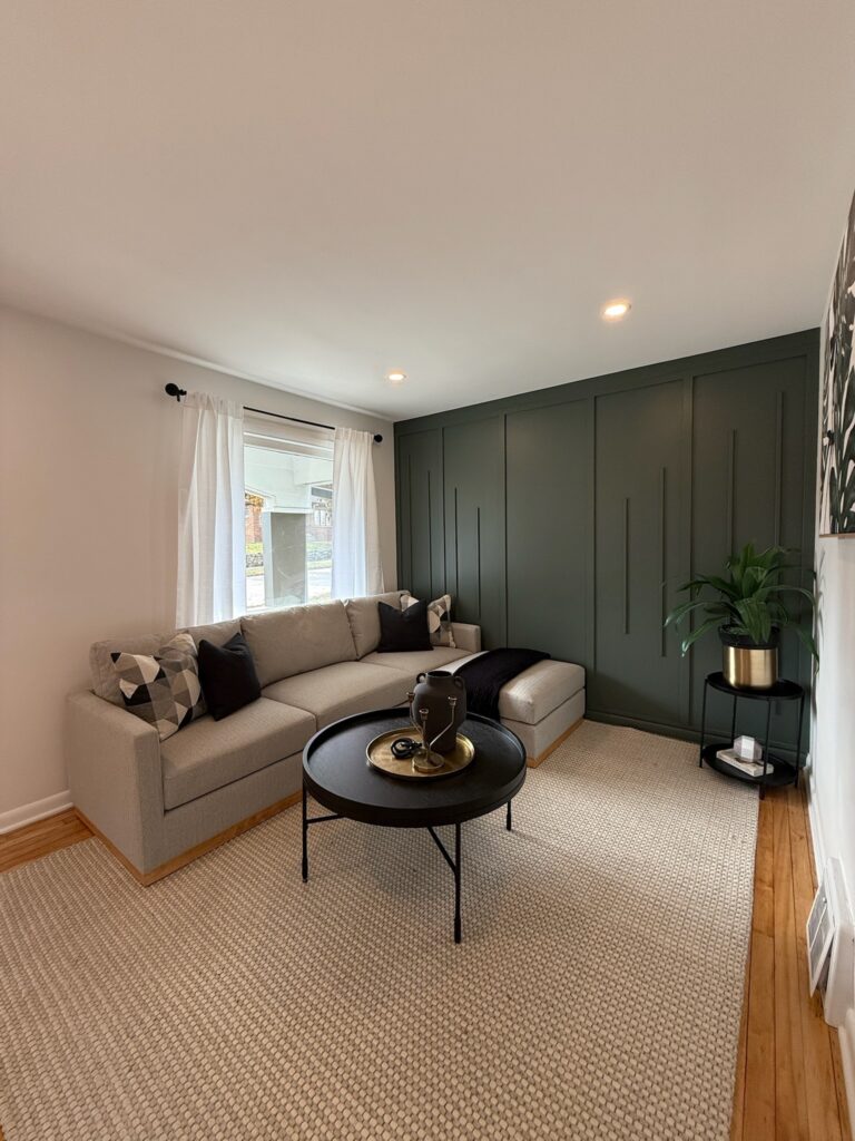 A modern living room space.